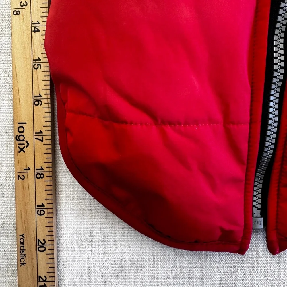 Fashion For Furry Friend XL Dog Puffer Vest Red Pink Sherpa Lined Harness D-Ring